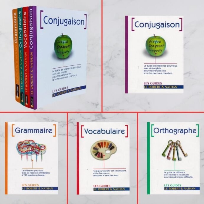 Les guides Le Robert & Nathan (Conjugaison ,Grammaire ,Vocabulaire ,Orthographe)